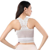 ItspleaZure Women's White Y-White Crop Top Regular Fit Top Lingerie
